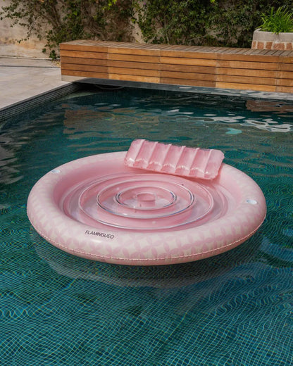 Round pink pool float - LUNA