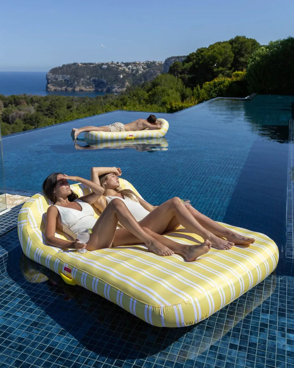 Yellow Double Lounger Float - MONACO