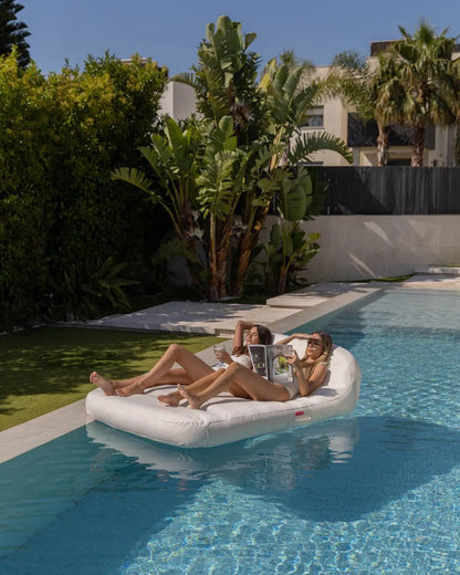 Double floating lounge chair beige - SUNRAY