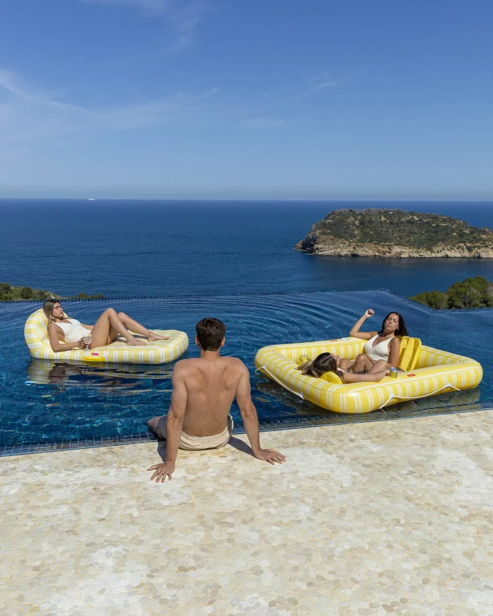 Yellow lounger float - MALTA