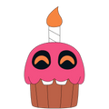 Peluche d'épaule Cupcake – 15,2 cm