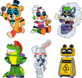 Set de pin's FNAF Security Breach