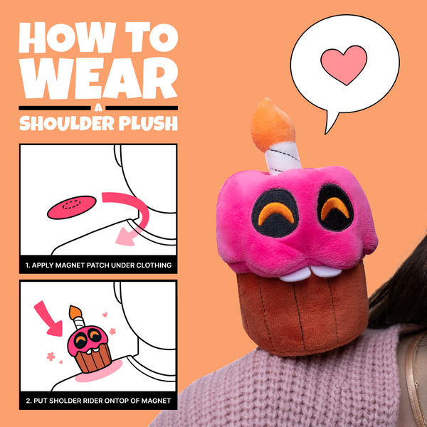Cupcake Shoulder Rider (6IN)