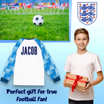 England Personalized Pajama for Kids Long Sleeve