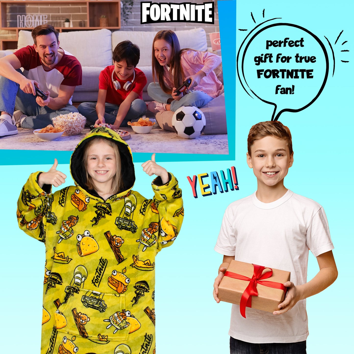 Fortnite Oversized Sweat à capuche Couverture