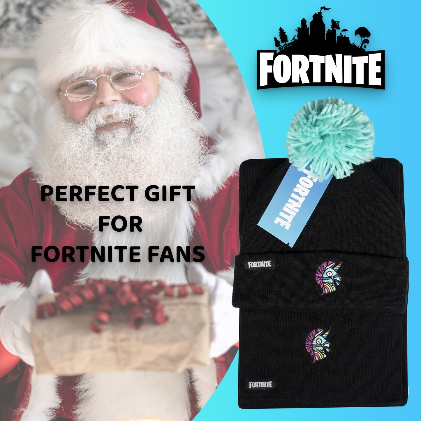 FORTNITE Hat & Scarf Set - Llama