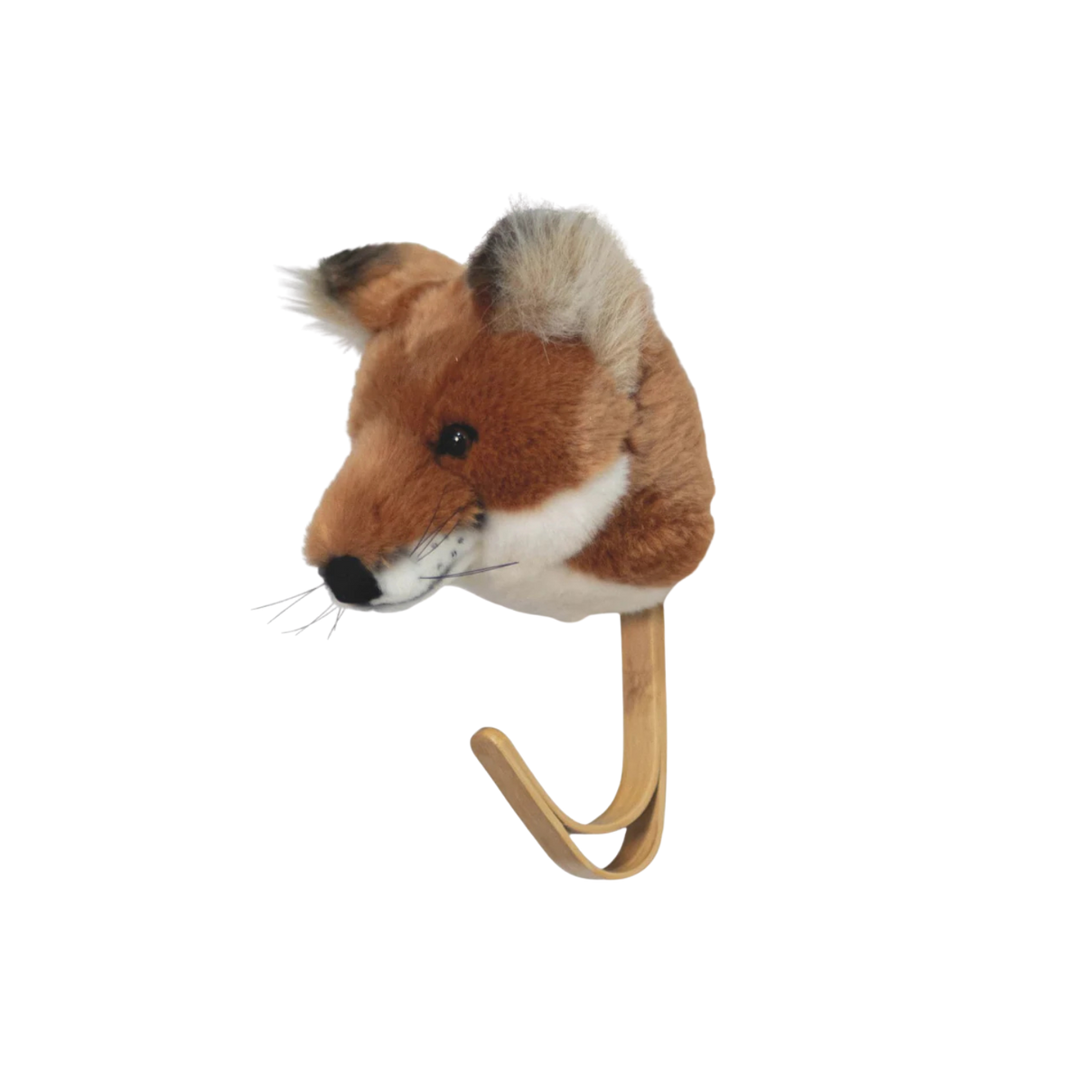 Fox plush coat hook
