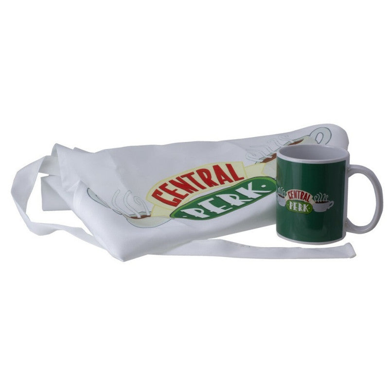 Freunde-Tassen- und Schürzen-Geschenkset