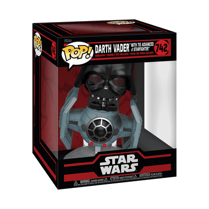 Pop! Rides Deluxe Darth Vader with TIE Advanced x1 Starfighter #742 - vue officielle Funko 2