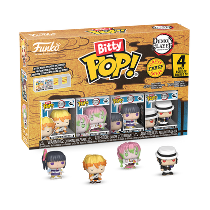 Bitty Pop! Demon Slayer 4-Pack Series 1 - packaging officiel
