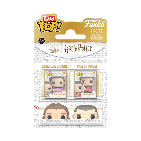 Bitty Pop! Hermione Granger & Viktor Krum 2-Pack - packaging officiel