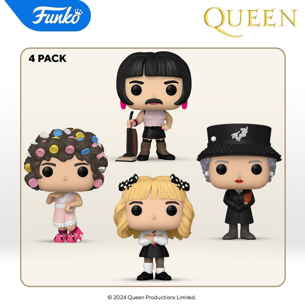 Funko Pop! QUEEN (I Want To Break Free) 4-Pack