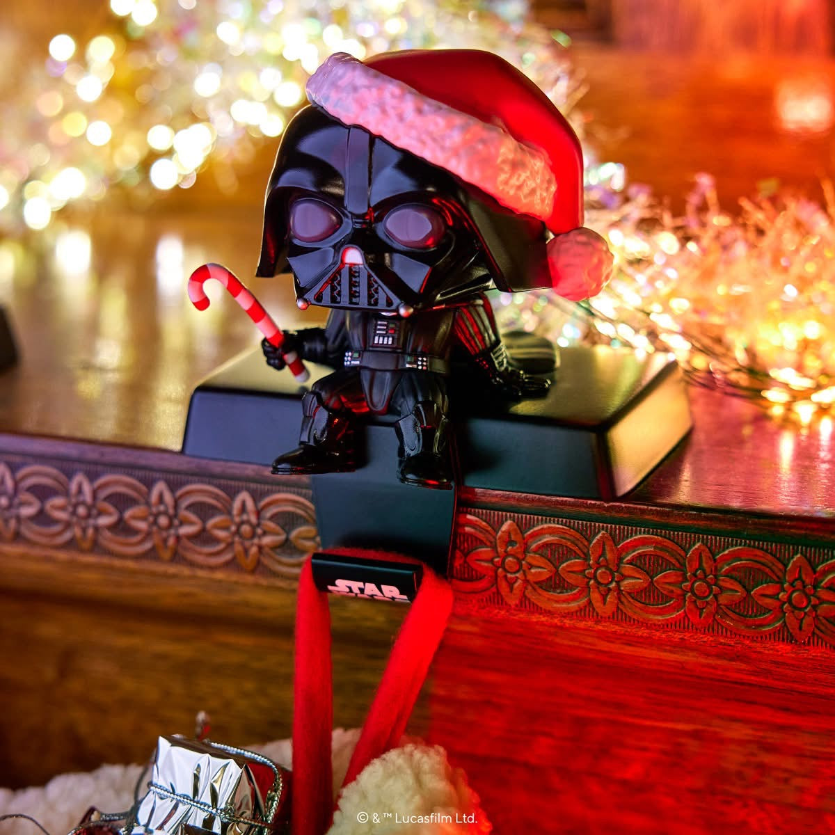 Pop! Stocking Hanger Darth Vader avec Canne à Sucre