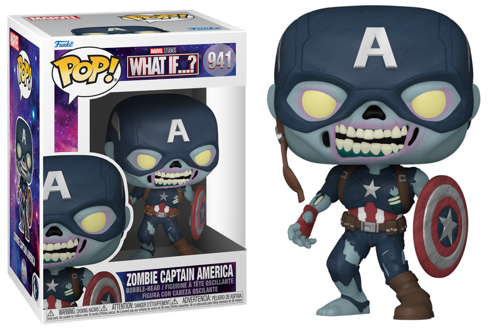 Pop! Zombie Captain America met schild