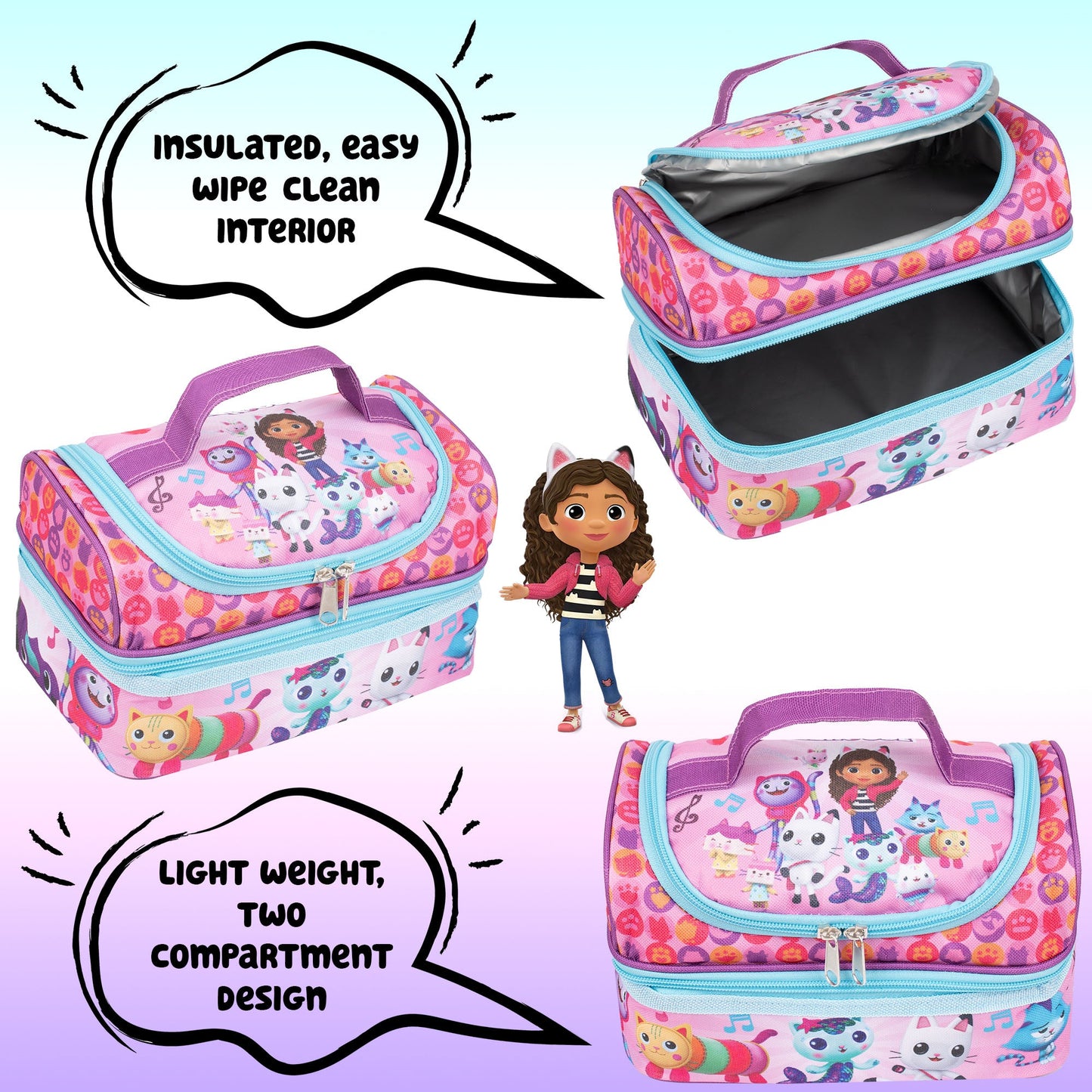 Gabby's Dollhouse Multi Lunch Bag