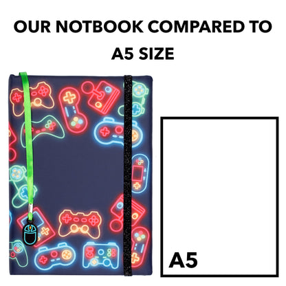 Personalized Notebook - Neon Gamer