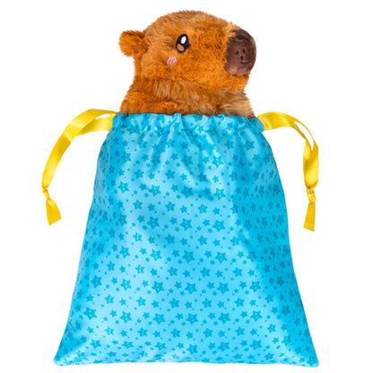 DIY Small Blue Drawstring Gift Bag