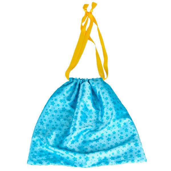 DIY Small Blue Drawstring Gift Bag
