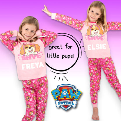 Personalised Paw Patrol Skye Pyjamas for Girls | Fringoo