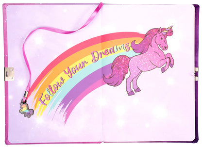 Personalized Notebook - Glitter Unicorn