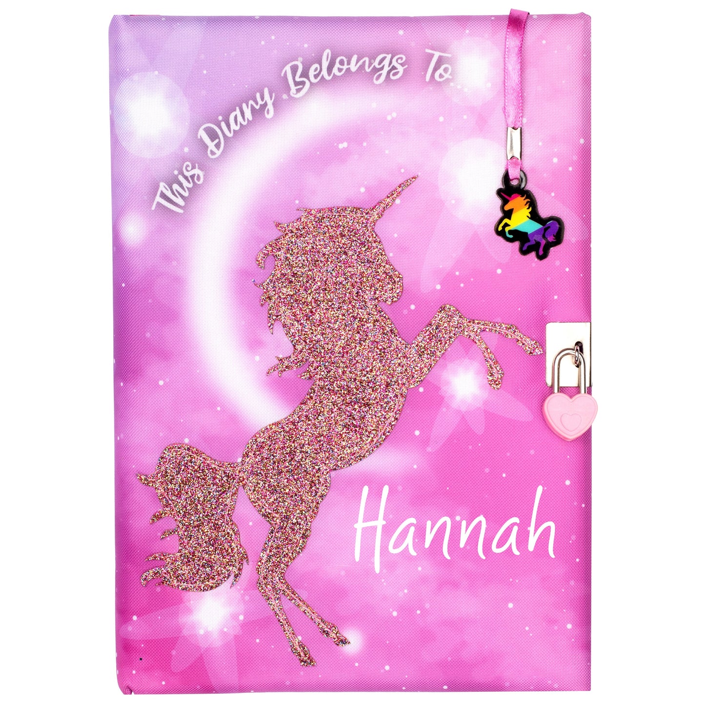 Personalized Notebook - Glitter Unicorn