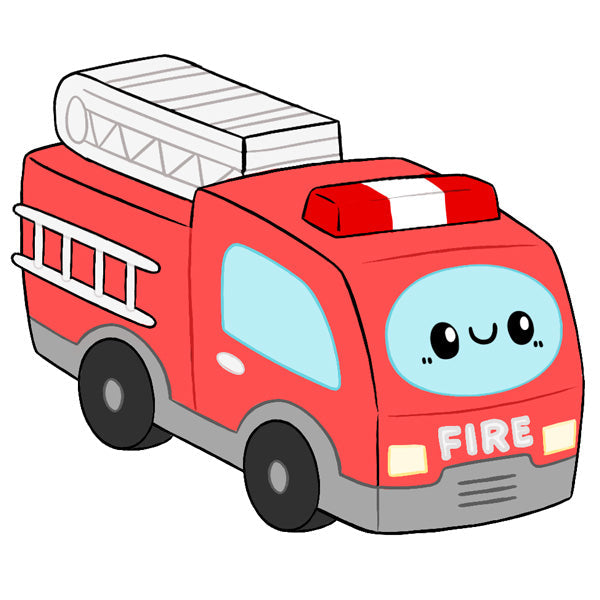 Peluche Squishable GO! – Camion de Pompiers