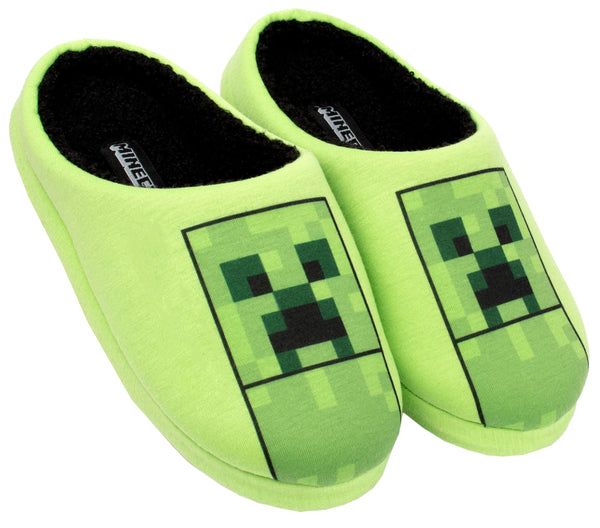 Chaussons enfant – Minecraft – vert Creeper
