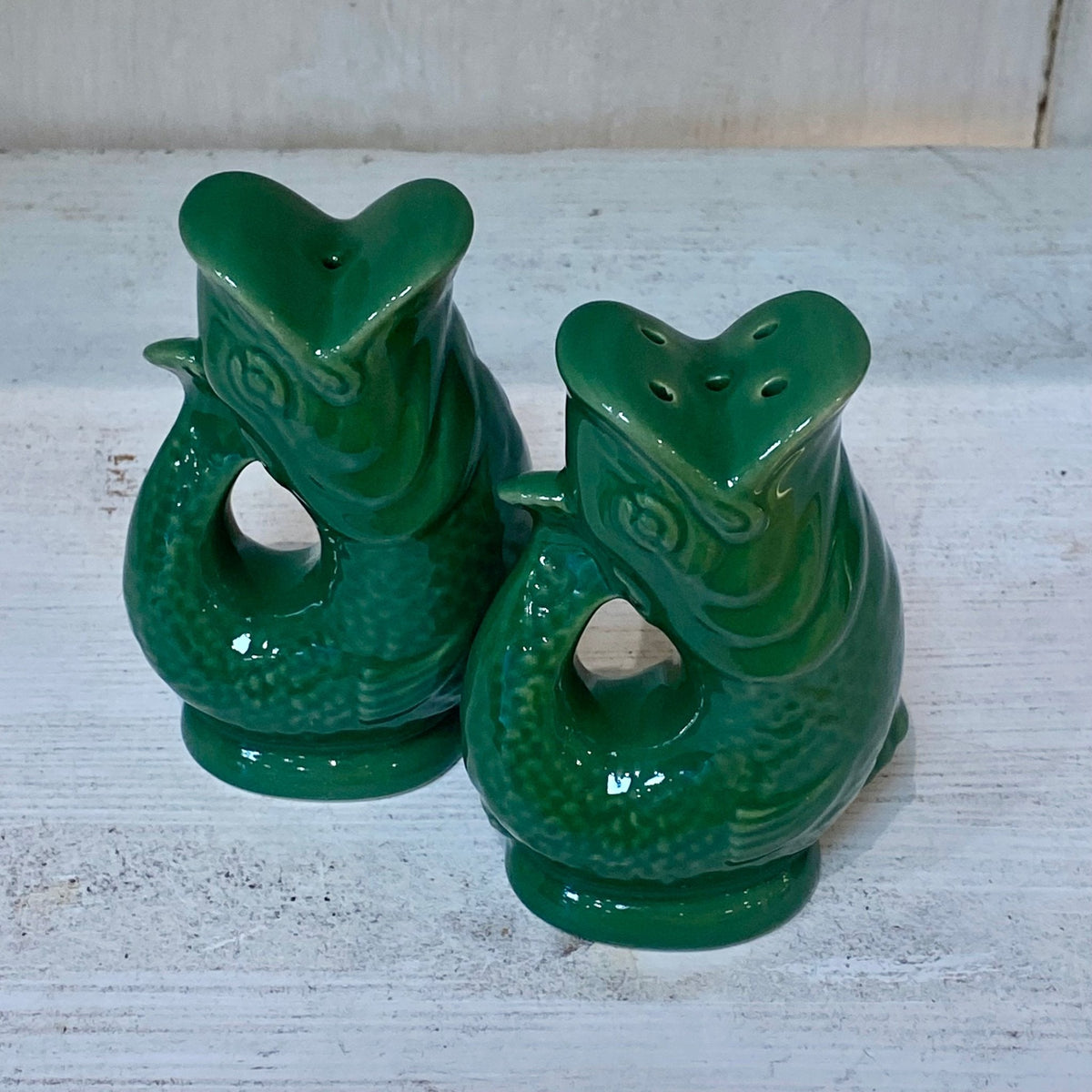 Salière et poivrière Poissons « Gluggle Pots » - Vert