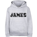 Sweat à capuche football – Fringoo football gris for Boys Cotton Rich Soft Hooded – football Alphabet gris