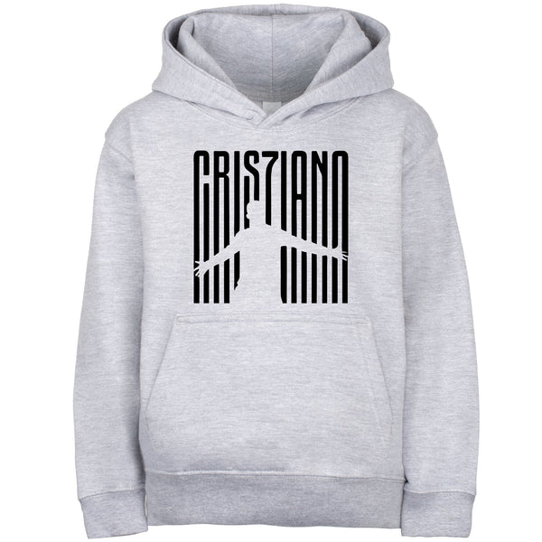 Fringoo Gamer Hoodie Grey for Boys Cotton Rich Soft Hooded Sweatshirt - Cristiano Grey