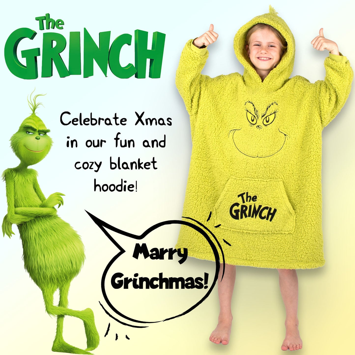 The Grinch Oversized Couverture Sweat à capuche