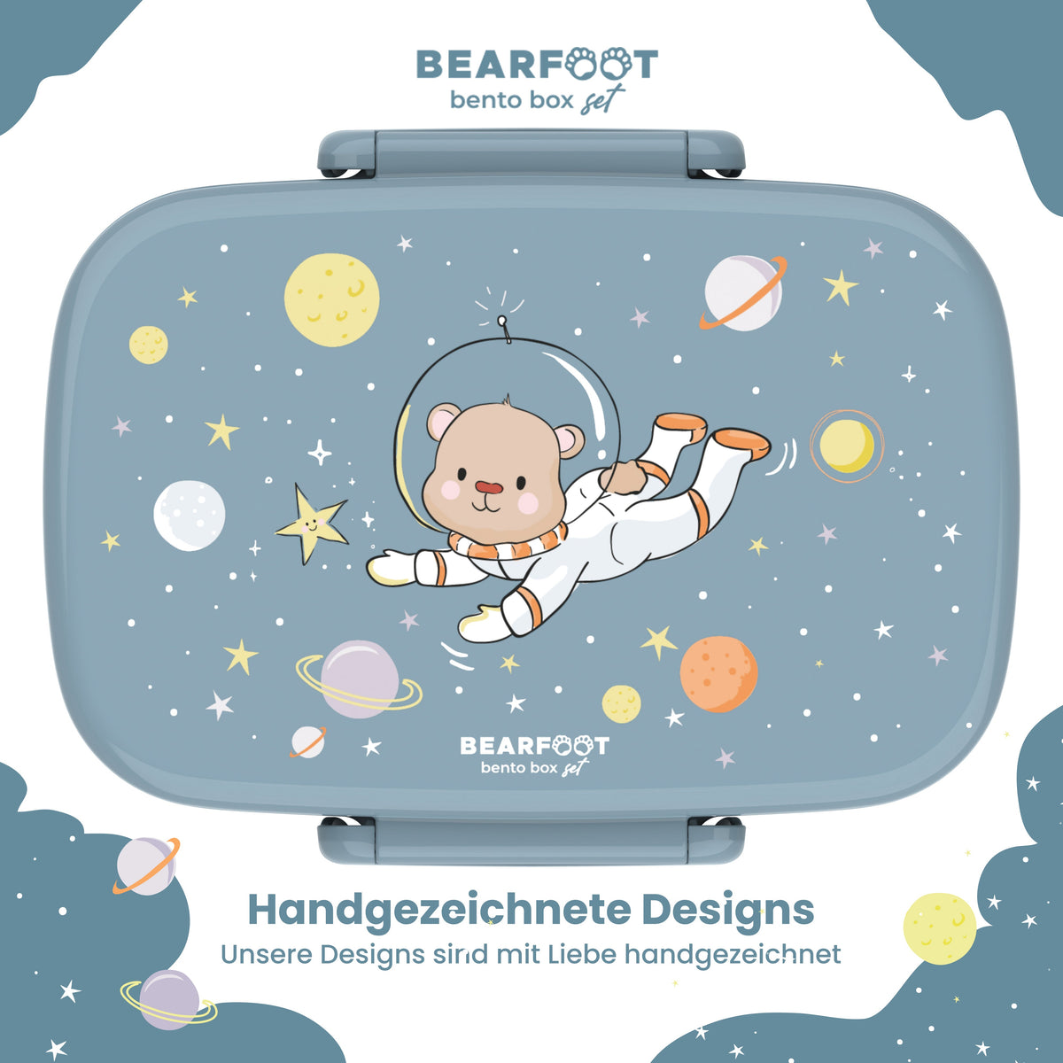 Kids' Lunch Box with Compartments, Lightweight & Leak-Proof - Bear