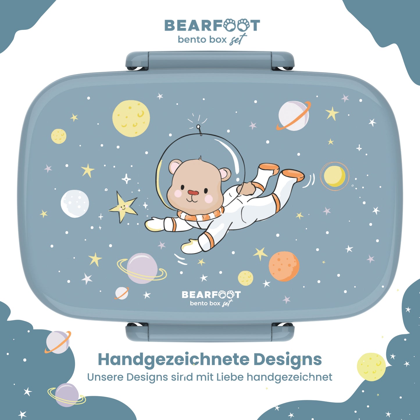 Kids' Lunch Box with Compartments, Lightweight & Leak-Proof - Bear