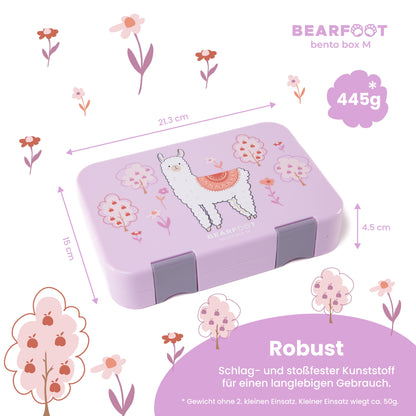 Kids' Lunch Box with Compartments, Bento Box - Purple Llama