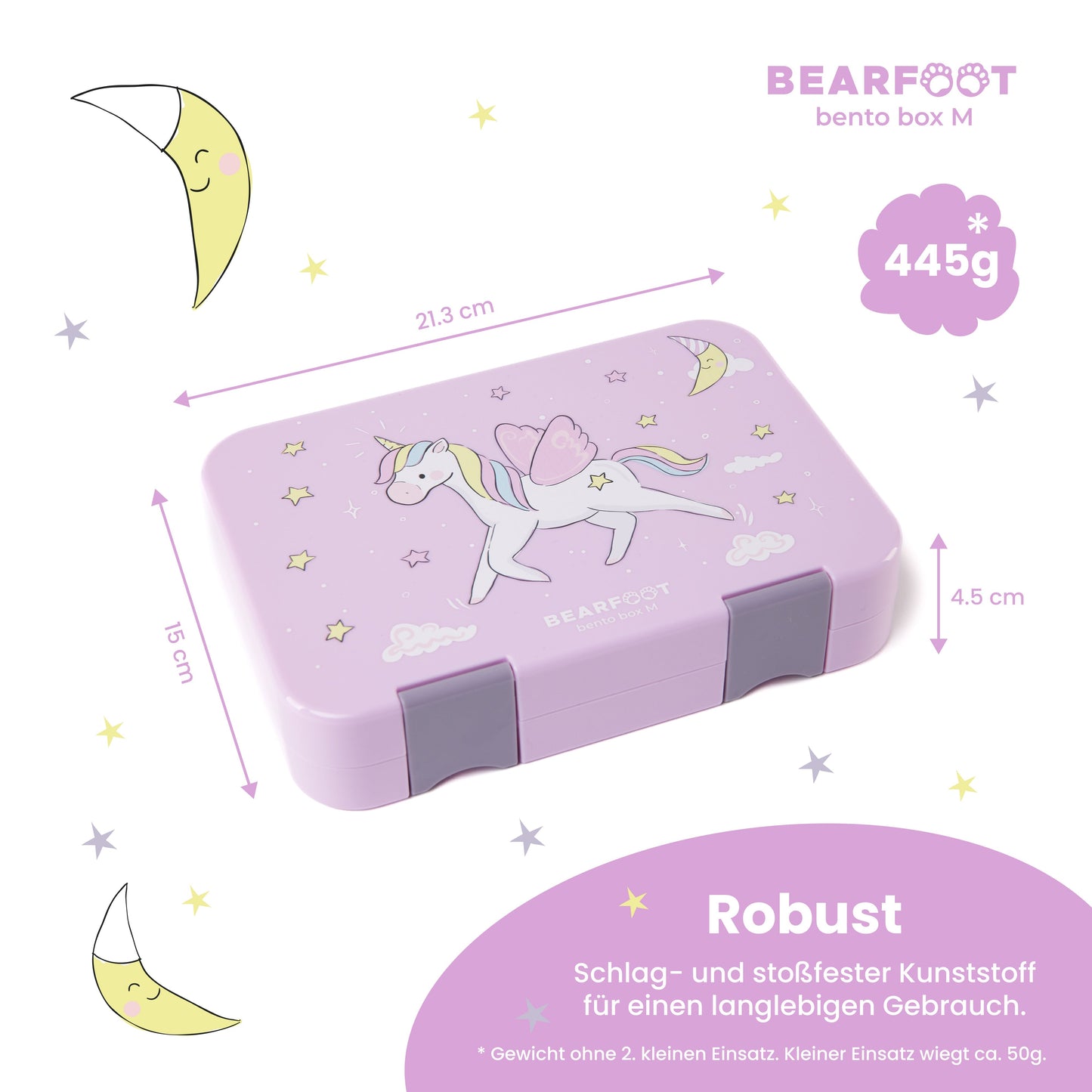 Unicorn Bundle - Bento Box M & Water Bottle 450ml & Insulated Bottle 400ml