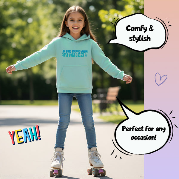 Sweat à capuche gymnastique – Fringoo Gymnastic for Cotton Rich Soft Hooded – Gymnast turquoise