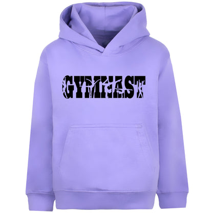 Fringoo Gymnastic Sweat à capuche for enfant Cotton Rich Soft Hooded Sweatshirt- Gymnast violet