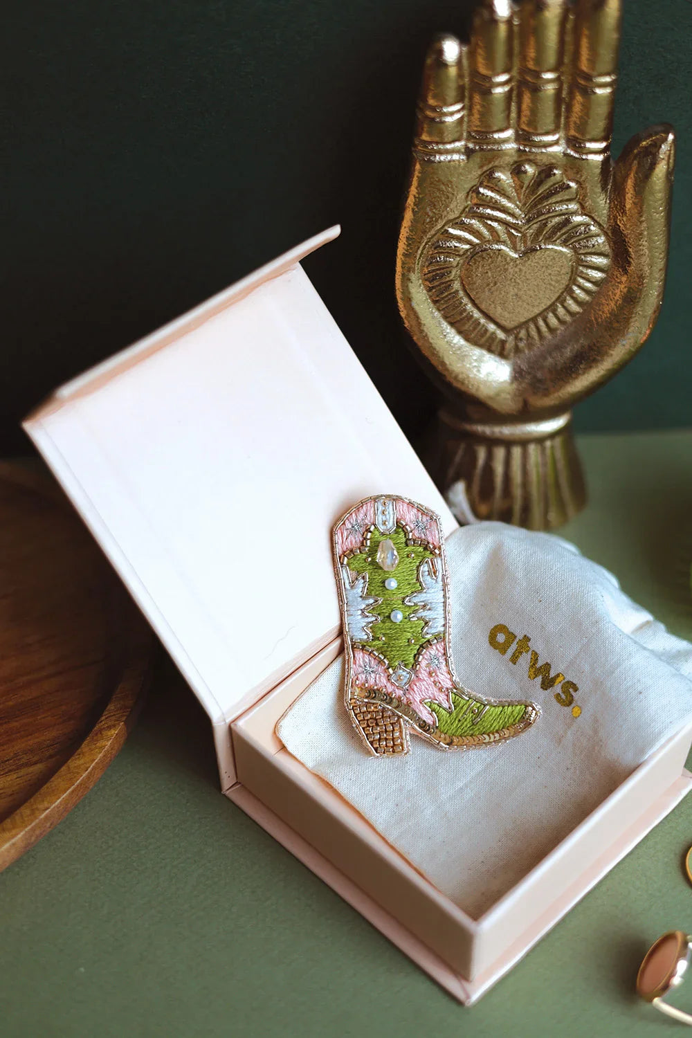Cowboy boot - Brooch