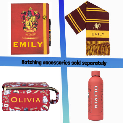 Harry Potter Personalized Crest Bookmark Burgundy