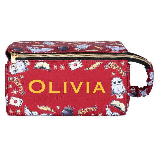 Personalized Harry Potter Make Up Bag - Burgundy