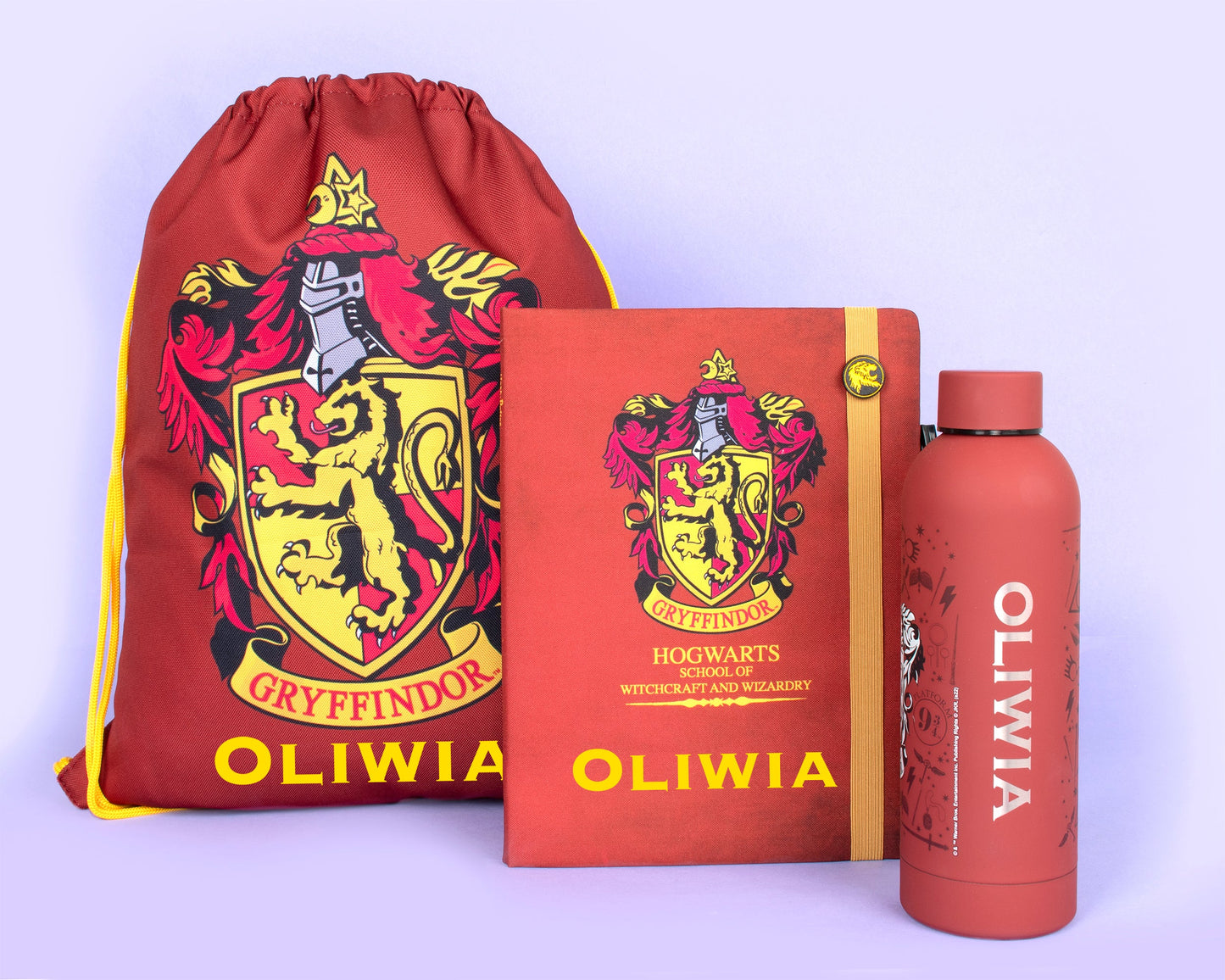 Official Warner Bros /Harry Potter Gryffindor Personalised Drawstring Bag | Kids PE Bag | Fringoo
