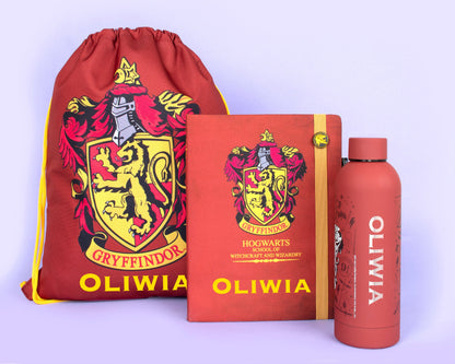 Official Warner Bros /Harry Potter Gryffindor Personalised Drawstring Bag | Kids PE Bag | Fringoo