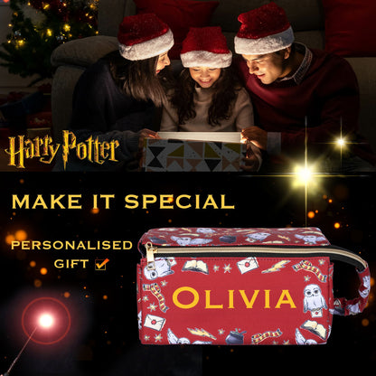 Personalized Harry Potter Make Up Bag - Burgundy