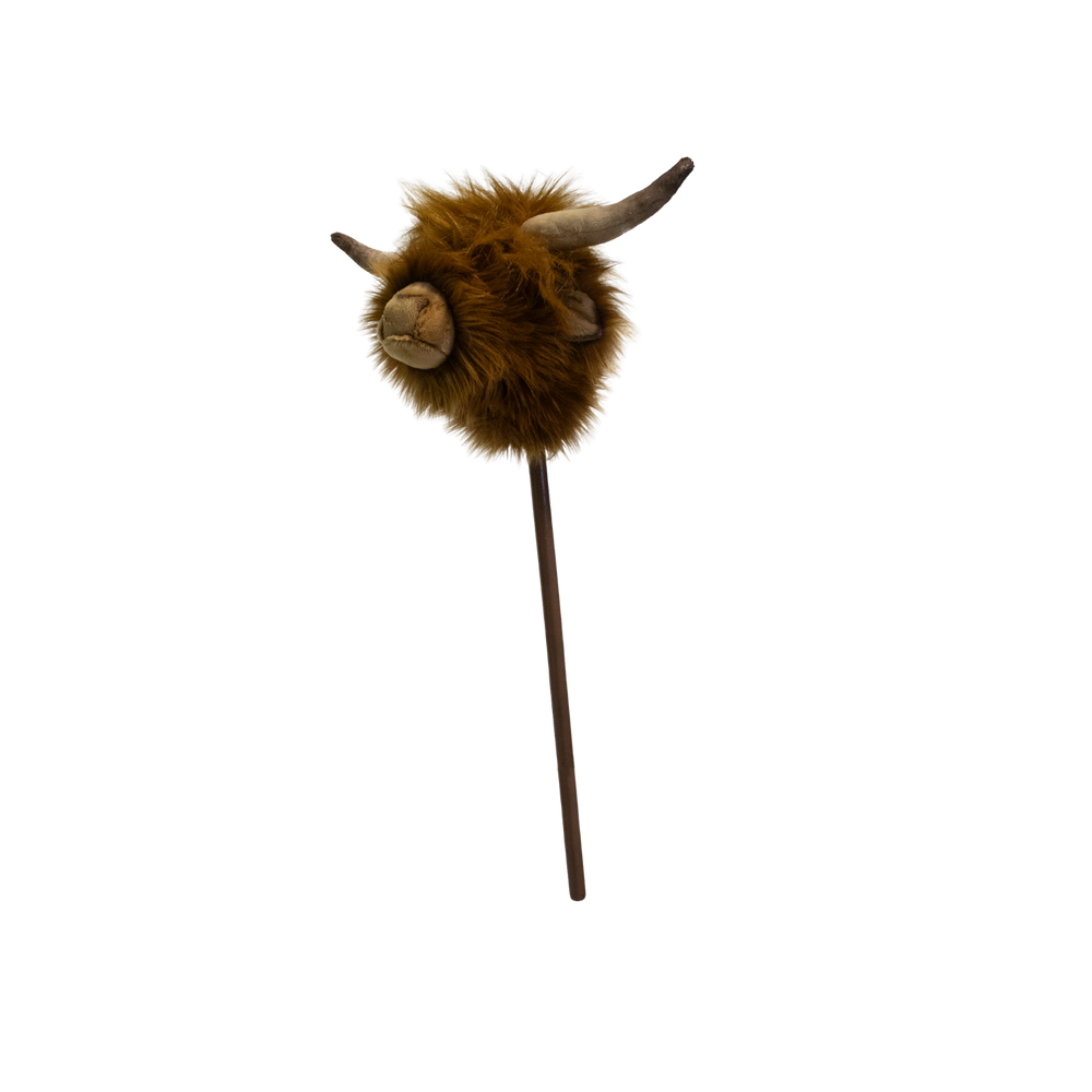 Highland cow stick animal