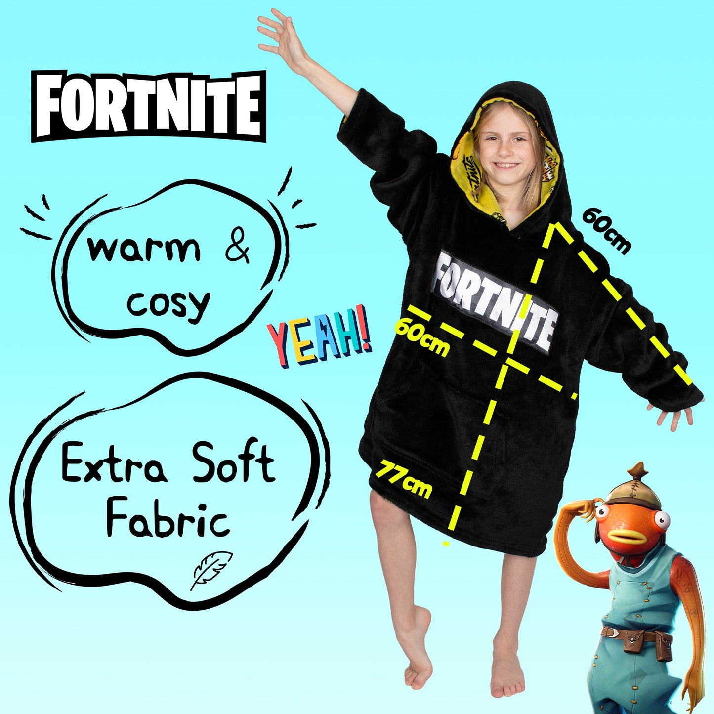 Fortnite Oversized Sweat à capuche Couverture