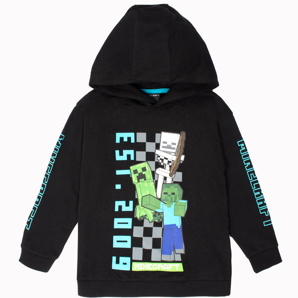 Minecraft Boys sweat à capuche with Kangaroo Pocket 100% Cotton