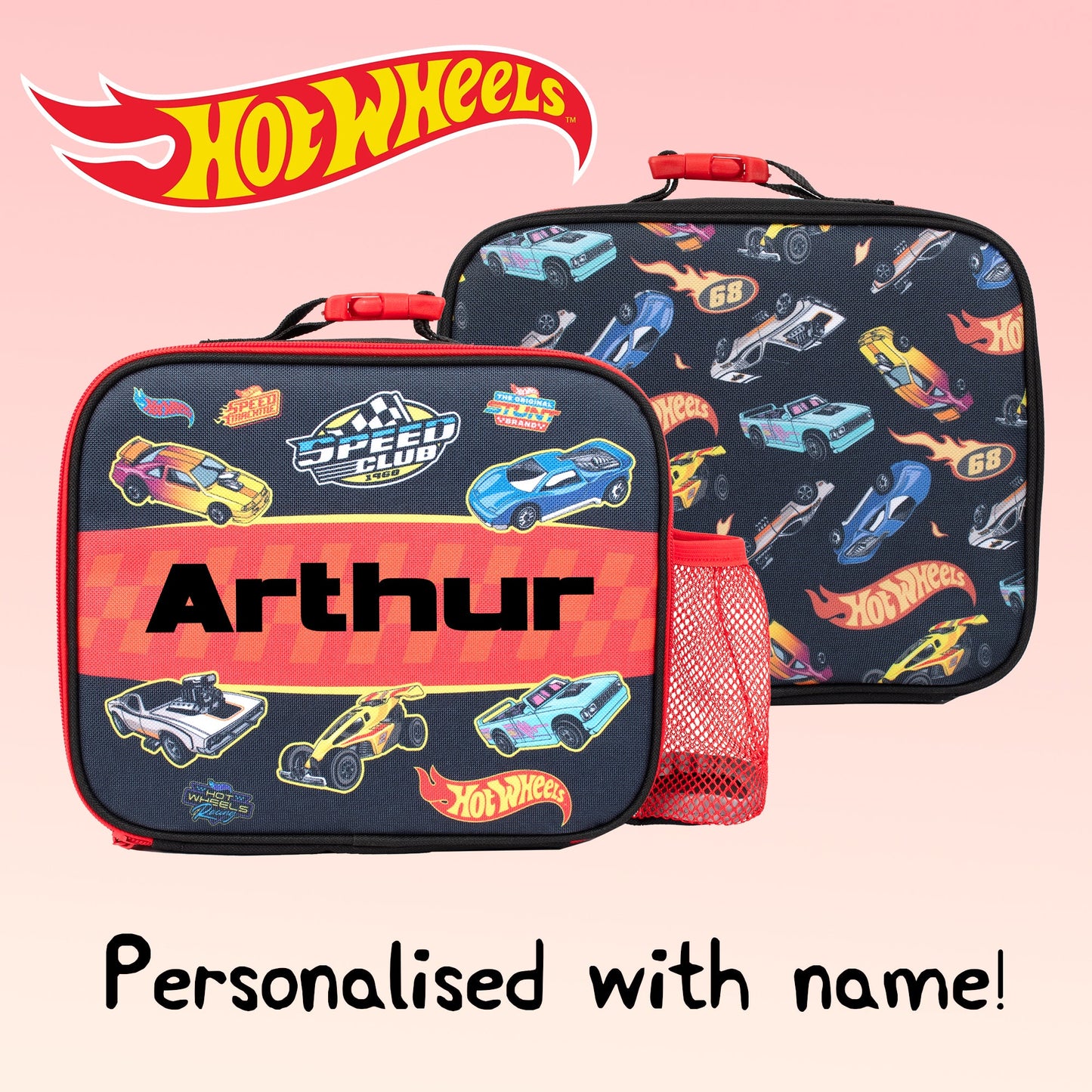 Personalized Lunch Bag - Hot Wheels