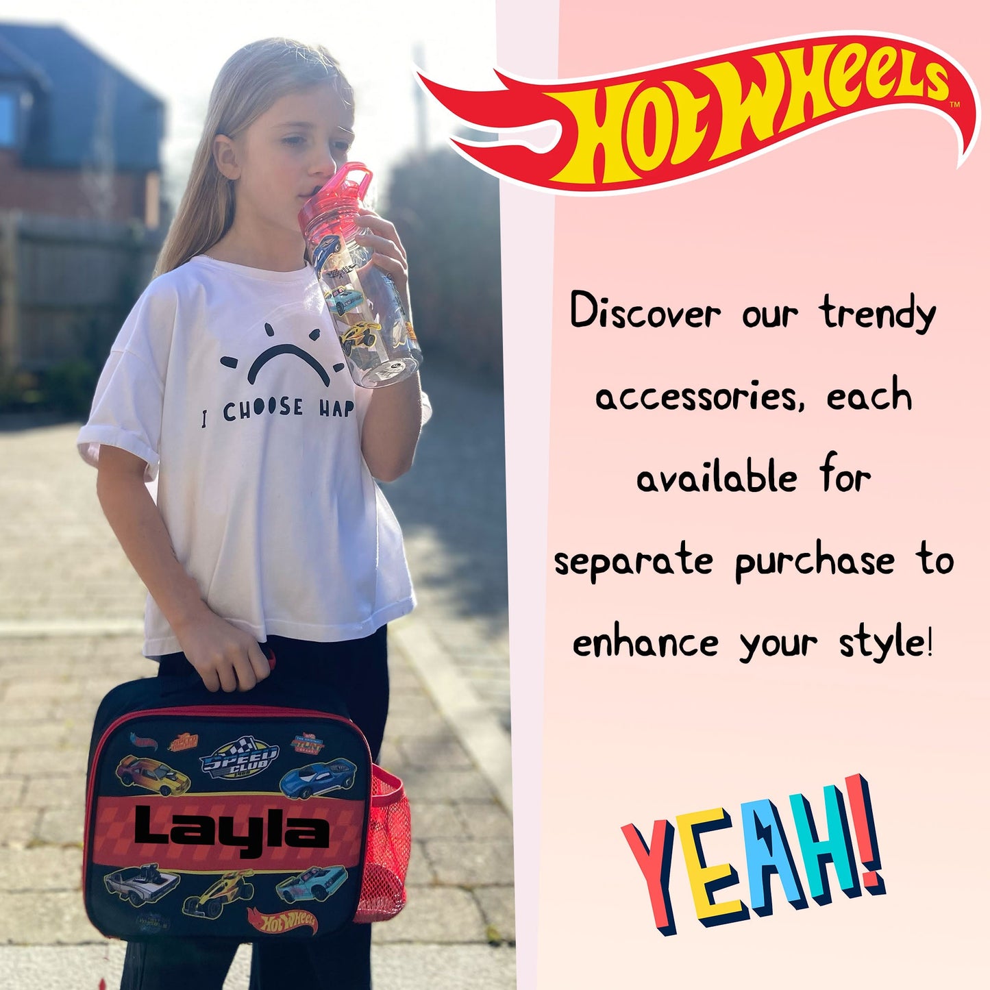 Personalized Lunch Bag - Hot Wheels