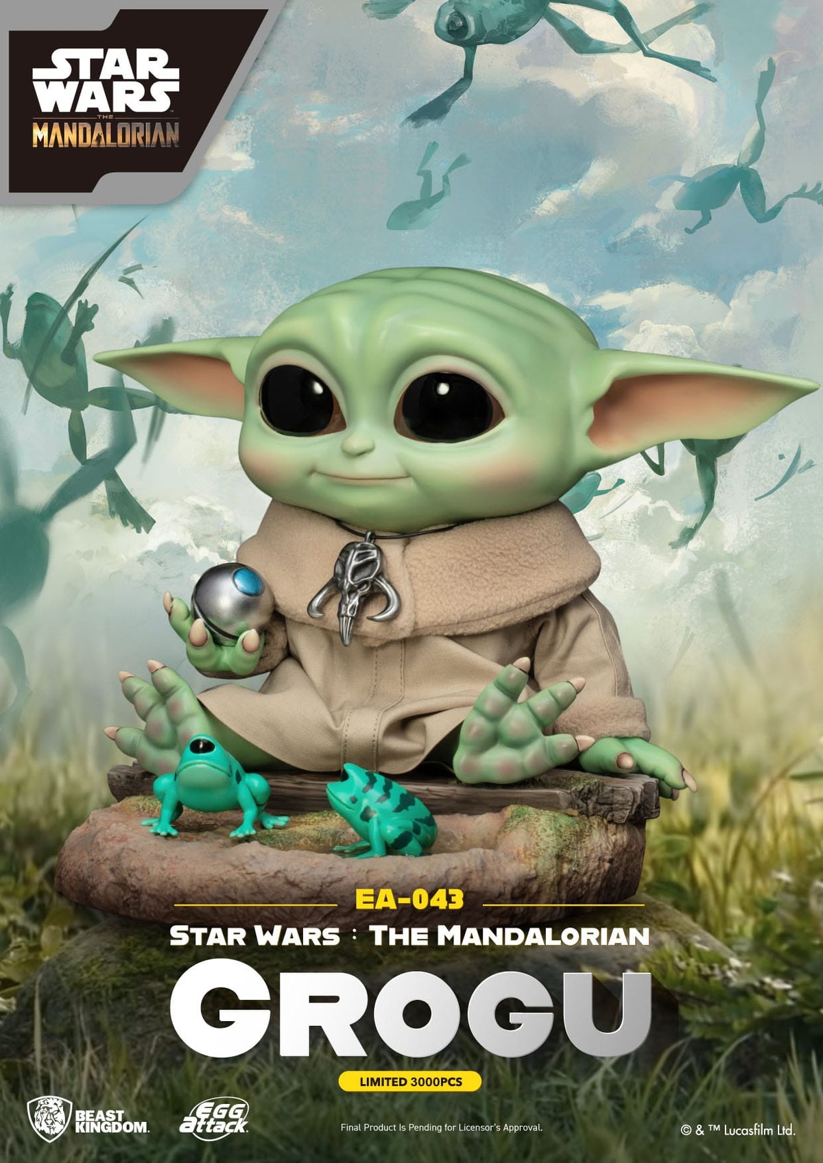 Grogu Egg Attack Statuette