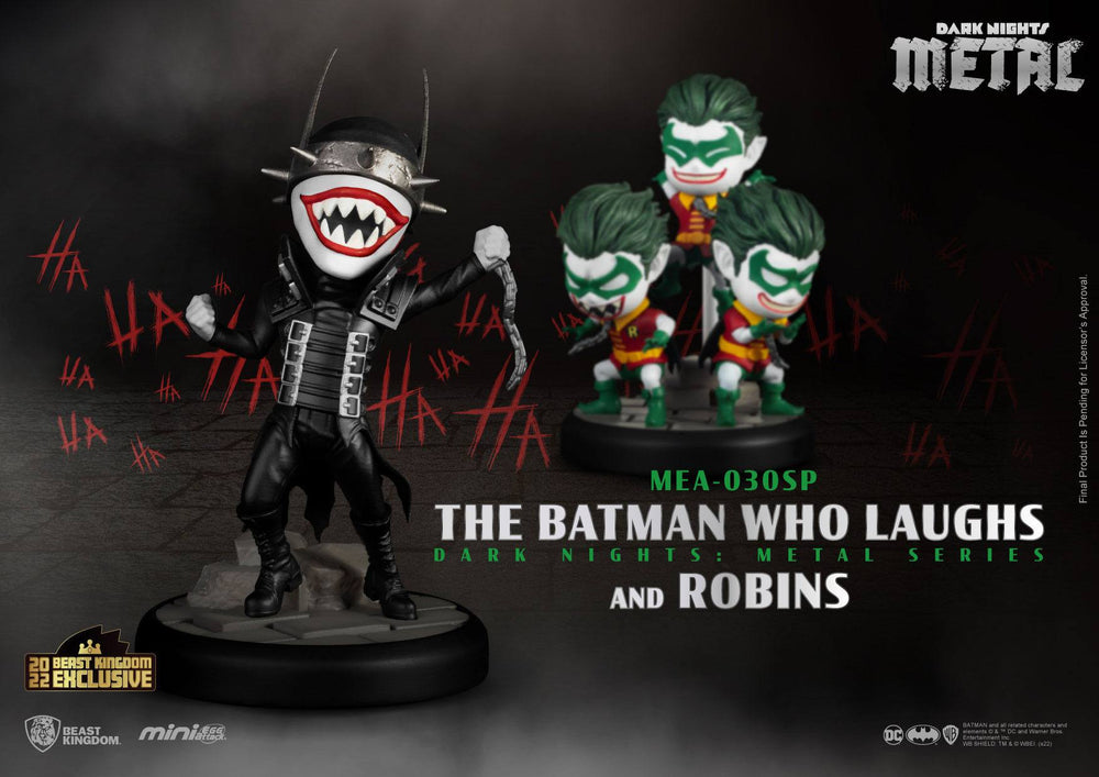 Donkere Nachten: Metal De Batman die Lacht & Robin Minions Mini Egg Attack 